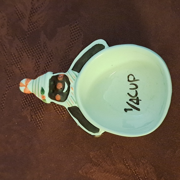 Vintage Glittering Goodies Ceramic Measuring Cups Gingerbread Men 4 pack - Picture 5 of 6